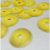 3M RADIAL BRISTLE DISC BRUSHES 2&#034; A PACK OF 6 DISCS 80 GRIT YELLOW SCOTCH-BRITE