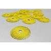 3M RADIAL BRISTLE DISC BRUSHES 2&#034; A PACK OF 6 DISCS 80 GRIT YELLOW SCOTCH-BRITE