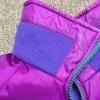 Vintage Columbia Radial Sleeve Reversible Purple Teal Womens Puffy Jacket Sz L