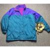 Vintage Columbia Radial Sleeve Reversible Purple Teal Womens Puffy Jacket Sz L