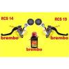 PUMP BREMBO RADIAL RCS 19 BRAKE FRONT + 14 REAR COMPLETE di ACCESSORIES