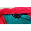 VTG Columbia Fleece Jacket Radial Sleeve Red Purple Teal Medium 90s 80s RARE Zip