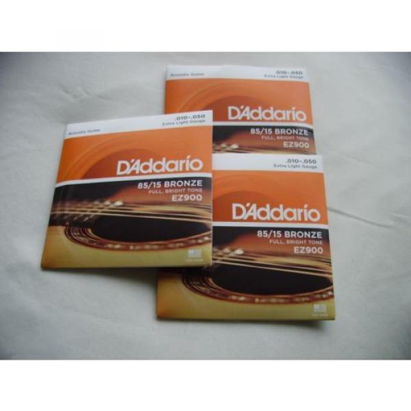 three sets daddario acoustic guitar strings ez900 #1 image