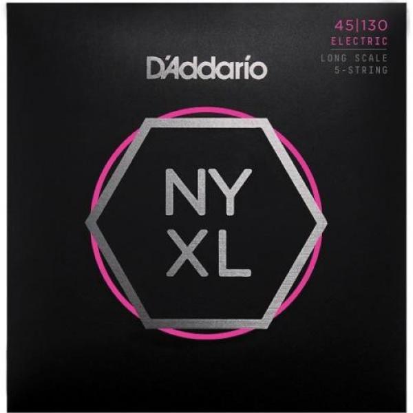 D&#039;Addario NYXL 5-String Bass Guitar Strings regular gauge 45-130 long scale #1 image