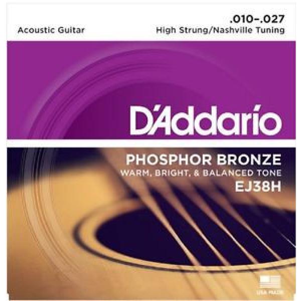 4 Sets  D&#039;Addario EJ38H Acoustic Guitar Strings Nashville Tuning 10-27 #1 image