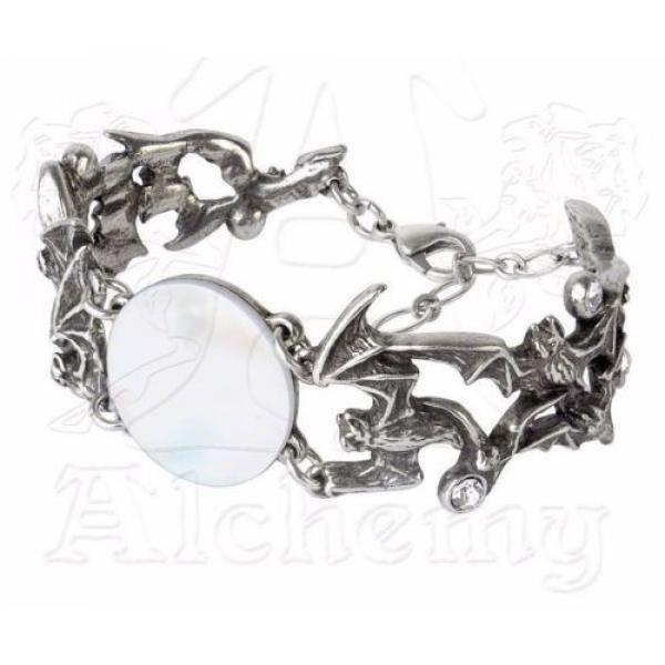 LAST CHANCE! Eventide Twilight Moon Bats Crystal Bracelet A99 Alchemy Gothic #1 image