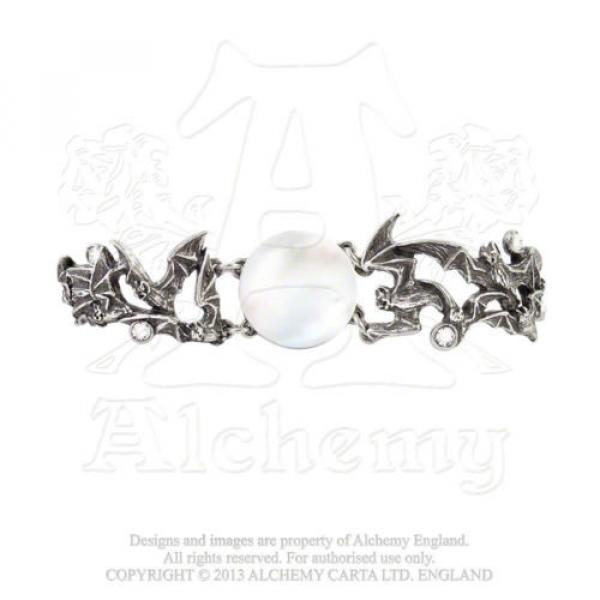 LAST CHANCE! Eventide Twilight Moon Bats Crystal Bracelet A99 Alchemy Gothic #2 image