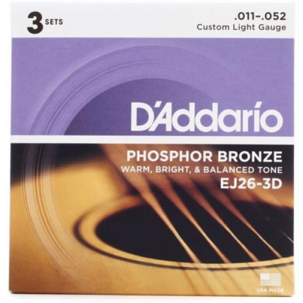 D&#039;Addario EJ26 Phosphor Bronze Custom Light Acoust #1 image