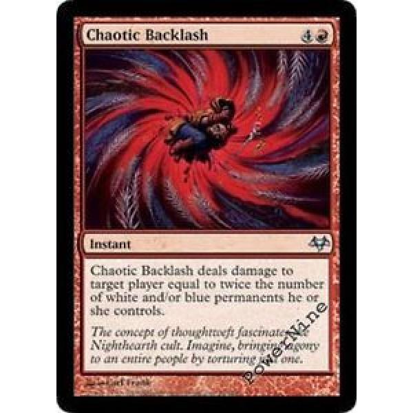 4 Chaotic Backlash ~ Eventide Mtg Magic Red Uncommon 4x x4 #1 image