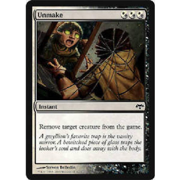 Unmake NM Eventide MTG Magic The Gathering White Black English Card #1 image