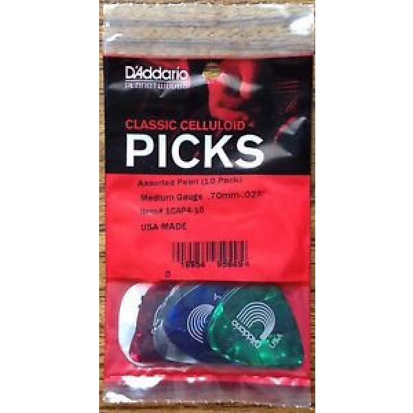 D&#039;Addario Planet Waves Classic Celluloid Assorted Medium Picks (10 pack) #1 image