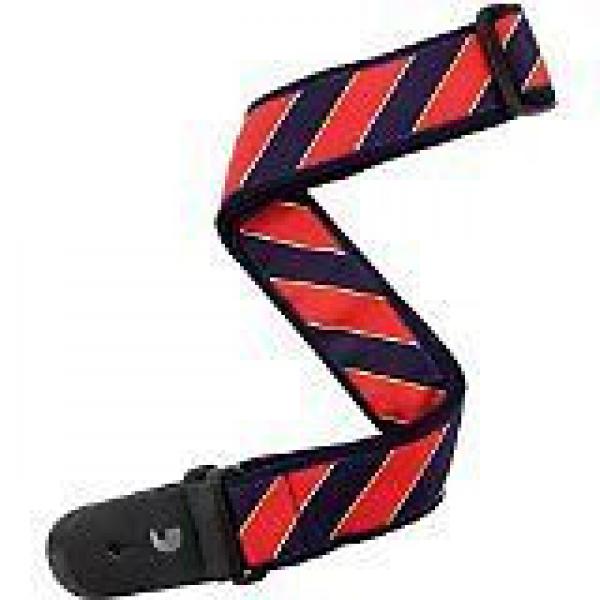 Planet Waves Tie Stripes T20 W1409 5,1 cm tracolla per chitarra, Blue/Red #1 image