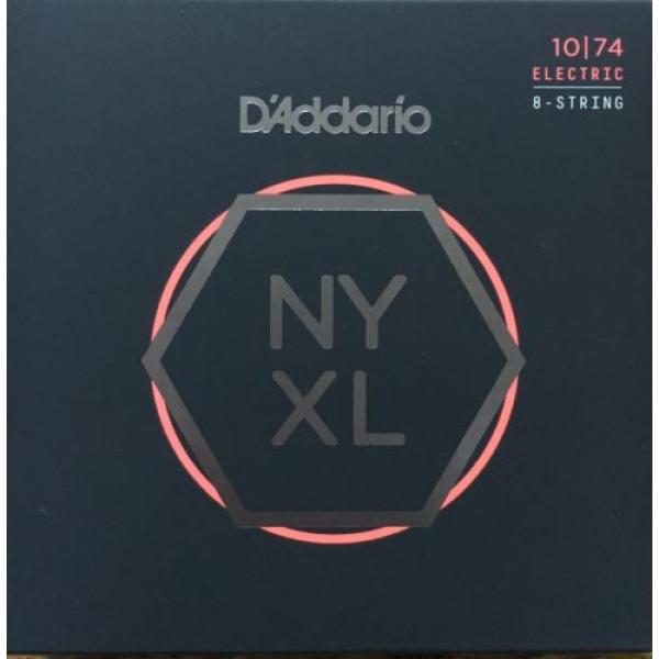 D&#039;Addario NYXL Electric Guitar Strings 8-String set  gauges 10-74 #1 image