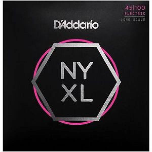 D&#039;ADDARIO NYXL45100 NICKEL PLATED STEEL BASS STRINGS, REG LIGHT GAUGE 4&#039;s 45-100 #1 image