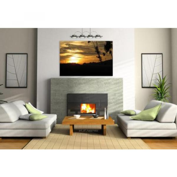 Stunning Poster Wall Art Decor Landscape Sunset Eventide 36x24 Inches #3 image