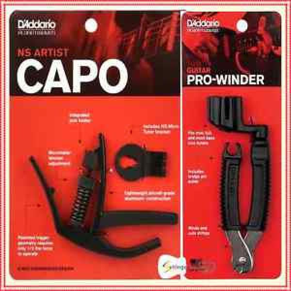 D&#039;Addario Planet Waves NS Artist Capo with Guitar  Pro String Winder #1 image