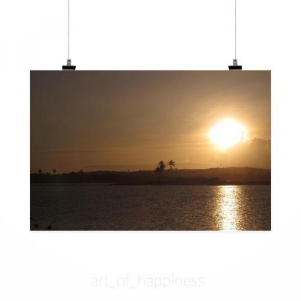 Stunning Poster Wall Art Decor Sunset Sol Eventide Landscape 36x24 Inches #2 image