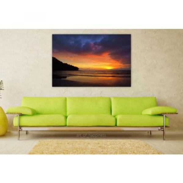 Stunning Poster Wall Art Decor Eventide Beach Colorful Mar Nature 36x24 Inches #1 image