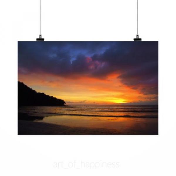 Stunning Poster Wall Art Decor Eventide Beach Colorful Mar Nature 36x24 Inches #2 image