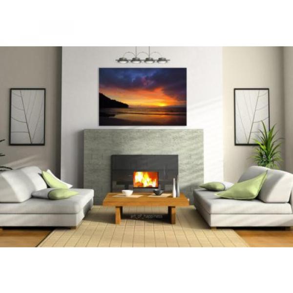 Stunning Poster Wall Art Decor Eventide Beach Colorful Mar Nature 36x24 Inches #3 image