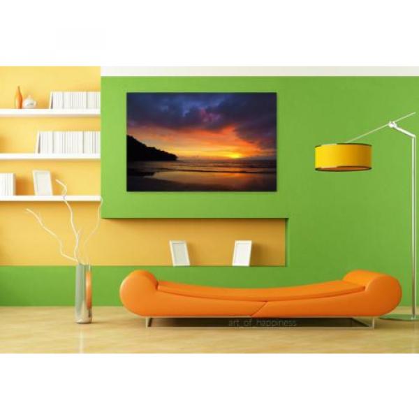 Stunning Poster Wall Art Decor Eventide Beach Colorful Mar Nature 36x24 Inches #4 image