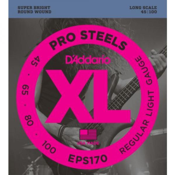 D&#039;Addario Bass Strings  Electric  EPS170  45-100  Pro Steels #1 image