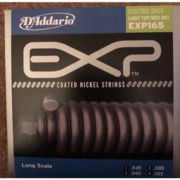 D&#039;addario EXP165 Coated Nickel Long Scale Bass Strings 45-105 #1 image