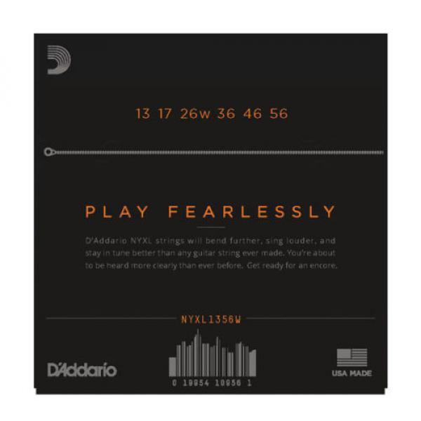 D&#039;ADDARIO NYXL 13-56 Wound 3rd MEDIUM ELECTRIC GUITAR STRING SET NYXL1356W #2 image