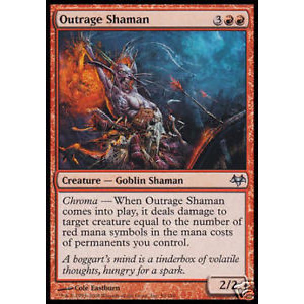 4x Outrage Shaman - - Eventide - - mint #1 image