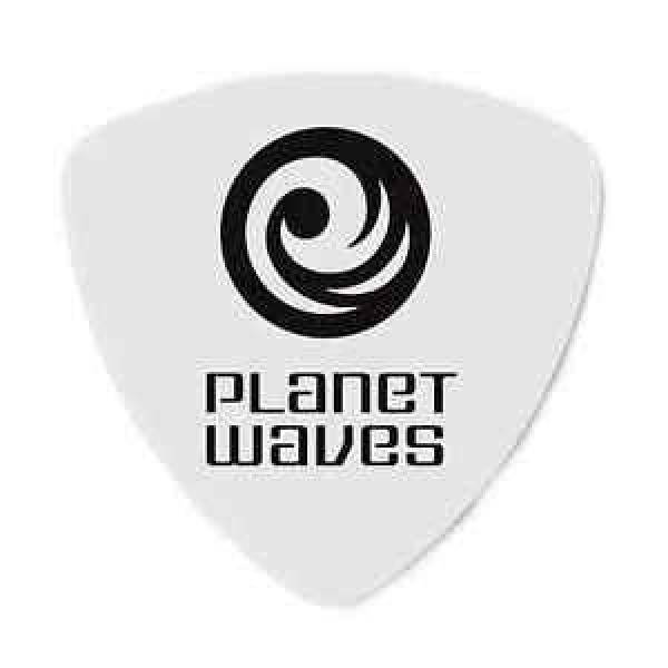 Planet Waves 2CWH6-100 Classic Celluloid Picks, Wide, Heavy White, 100er Pack #1 image