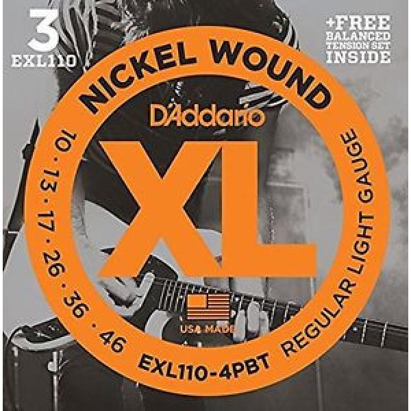 DAddario EXL110 With Balanced Tension Set Regular Light 10-46 New / #1 image