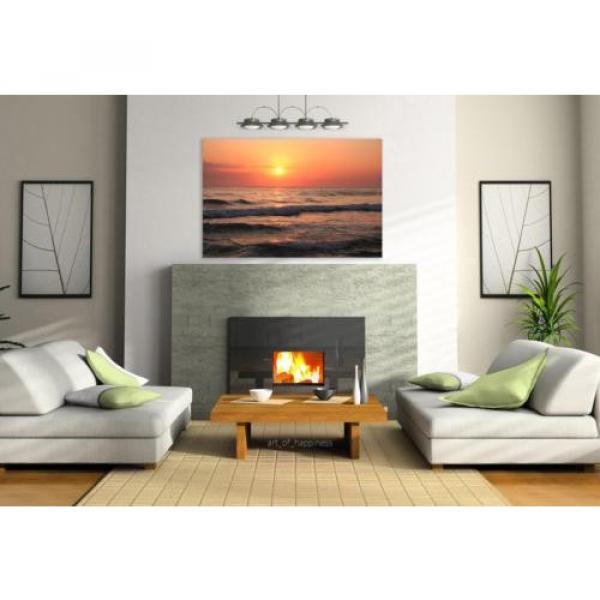 Stunning Poster Wall Art Decor Eventide Sol Mar Sunset Waves 36x24 Inches #3 image