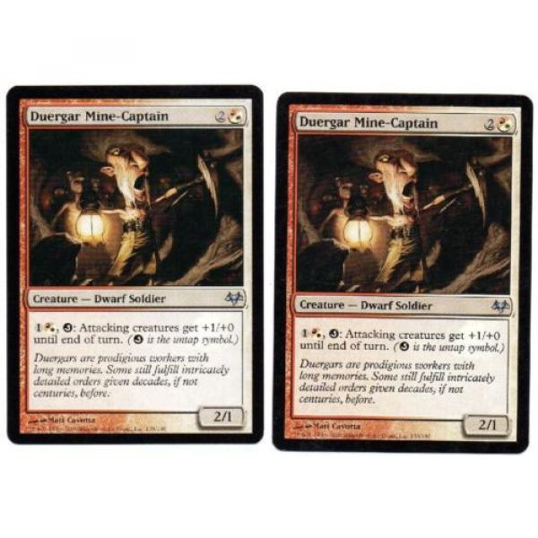 2 x Duergar Mine-Captain eng./  Eventide MTG Magic Card #1 image