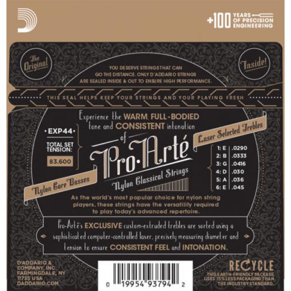 3 sets D&#039;Addario EXP44 Extra Hard Tension Classical Guitar Strings #2 image