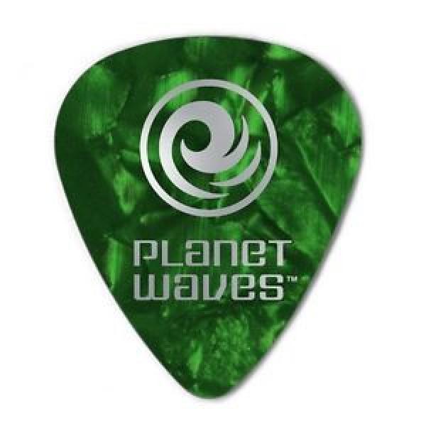 Planet Waves Green Pearl Celluloid Guitar Picks, 100 pack, Medium #1 image