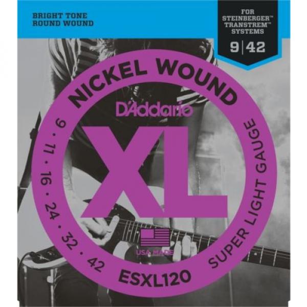 D&#039;Addario ESXL120 Nickel Wound Double Ball End Super Li... (5-pack) Value Bundle #2 image