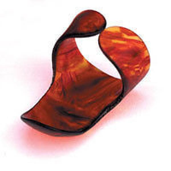 PLANET WAVES PACK OF 5 MEDIUM FINGER PICKS SHELL COLOUR #1 image