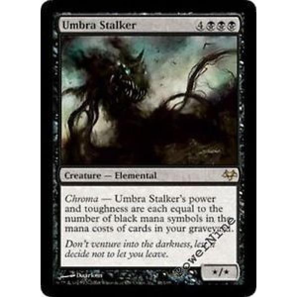 1 FOIL Umbra Stalker - Eventide Mtg Magic Black Rare 1x x1 #1 image