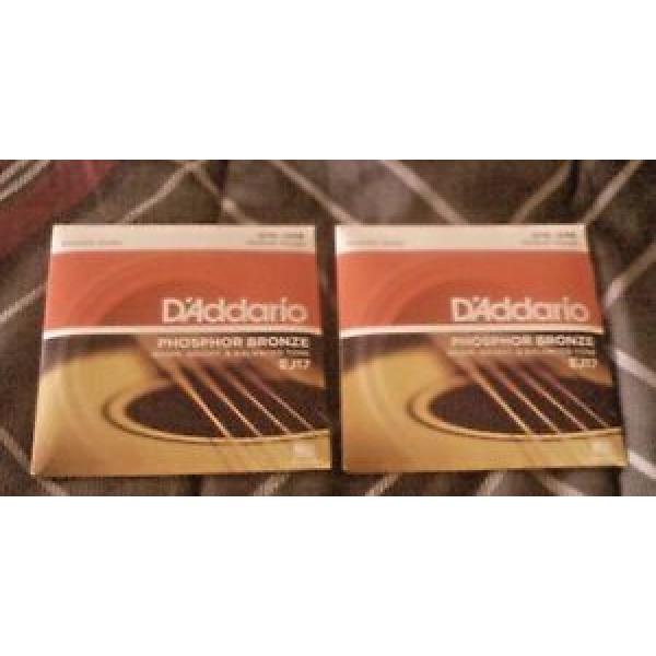 D&#039;addario Acoustic Guitar Strings EJ17 Medium Gauge 013-.056 Phos/ Bronze 2pks #1 image