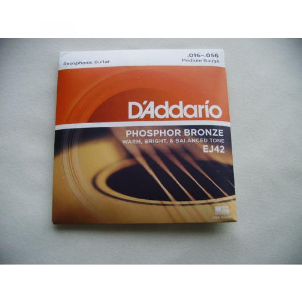 daddario resophonis guitar strings 16-56 medium gauge ej42 #1 image