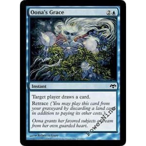 4 FOIL Oona&#039;s Grace - Eventide Mtg Magic Blue Common 4x x4 #1 image