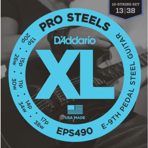 3 Sets D&#039;Addario EPS490 Pro Steels Pedal Steel Strings for E-9th Tuning #1 image