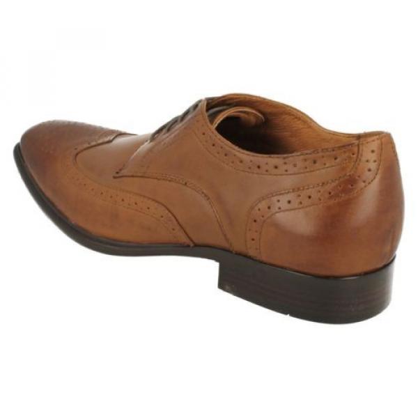 Mens Mark Nason for Skechers Cognac Memory Foam Lace Up Brogue Shoes EVENTIDE #3 image