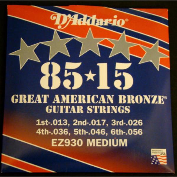 D&#039;Addario 85/15 Bronze Acoustic Medium Guitar Strings #2 image