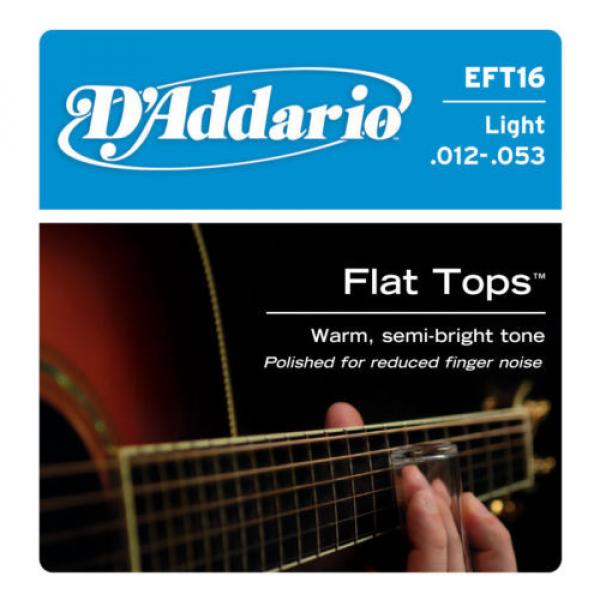 D&#039;Addario EFT16 Ph Bronze Flat Tops Acoustic Guitar Strings 12-53 light gauge #1 image