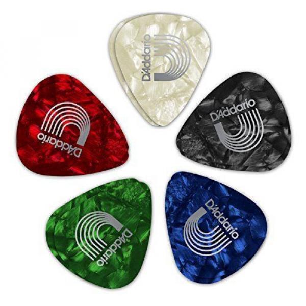 D&#039;Addario Assorted Pearl Celluloid Guitar Picks 10 Pack Medium #1 image