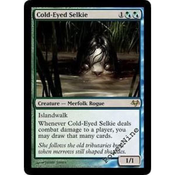 1 FOIL Cold-Eyed Selkie - Eventide MtG Magic Gold Rare 1x x1 #1 image