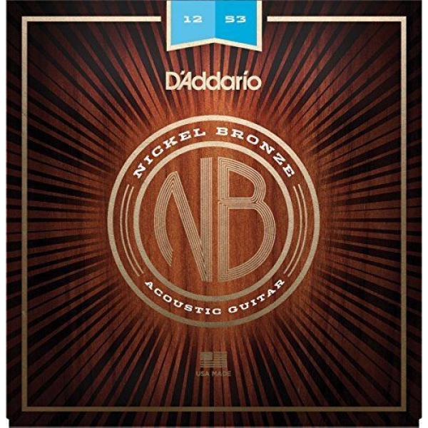 D&#039;Addario Nickel Bronze Acoustic Guitar Strings Light #1 image