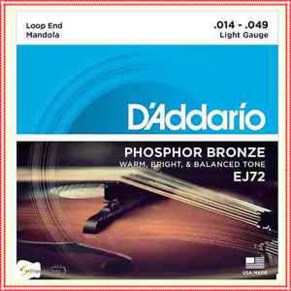 D&#039;Addario EJ72 Phosphor Bronze Mandola Strings, Light, 14 - 49 #1 image