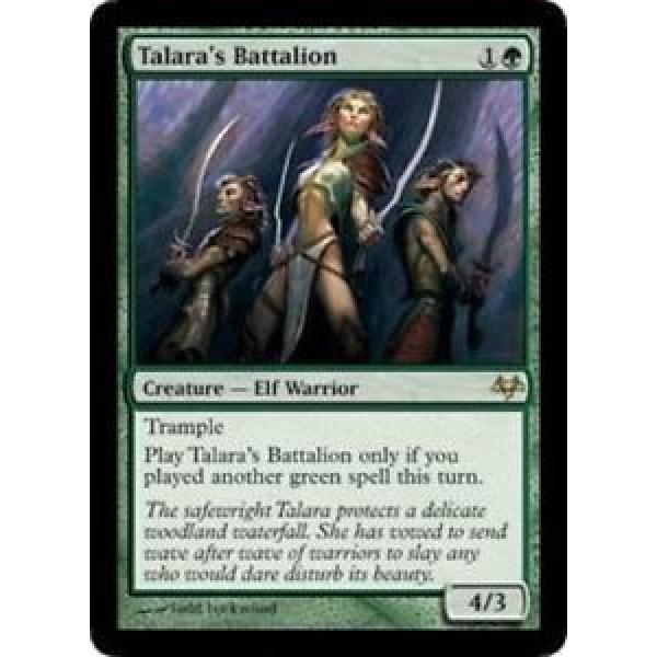 ( TALARA&#039;S BATTALION ) - Eventide - Rare - Magic The Gathering - MTG - Green #1 image